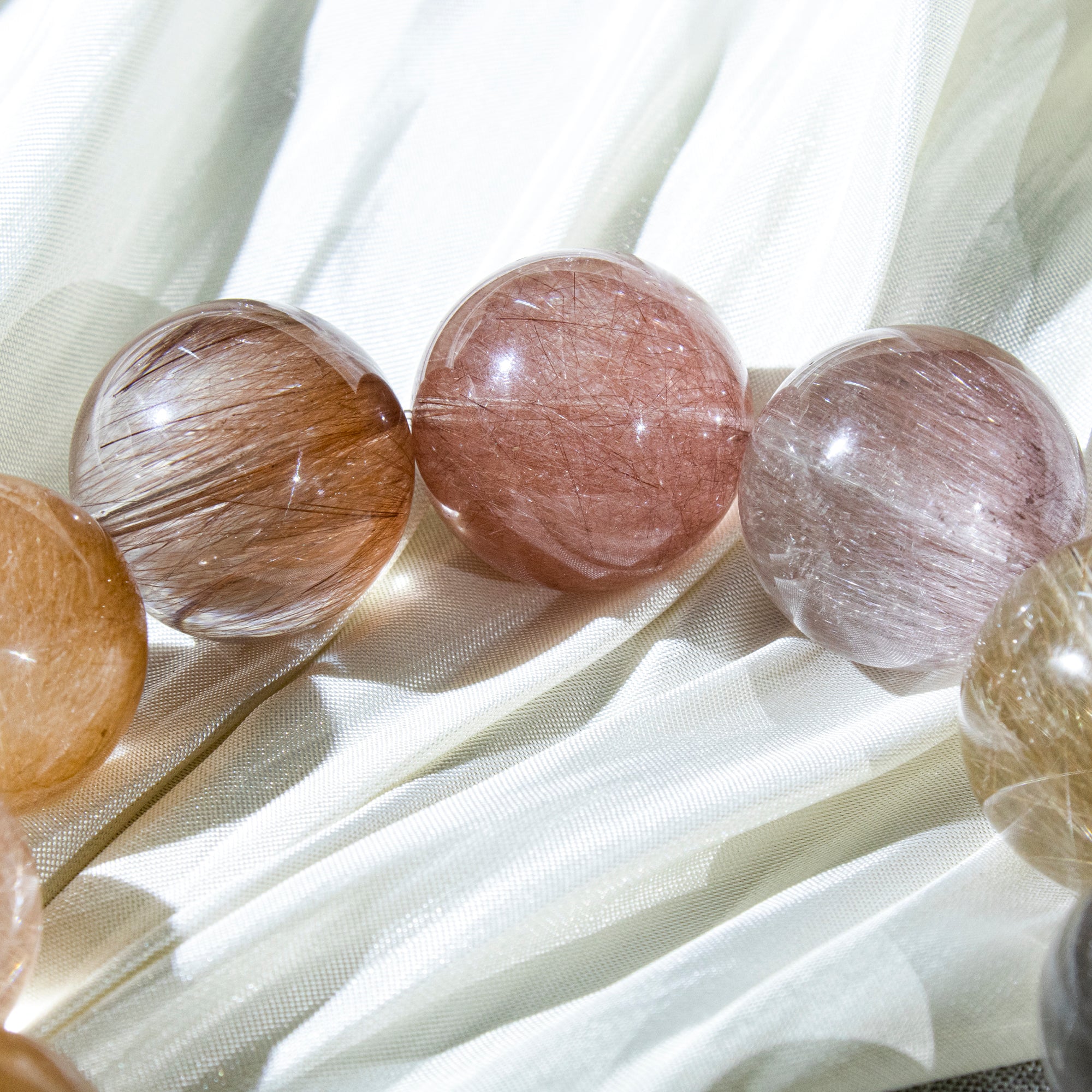 Solar Veil Bracelet – Madagascar Hair Quartz 18–19mm | Radiant Golden Threads Crystal | Luxury Handmade Gift